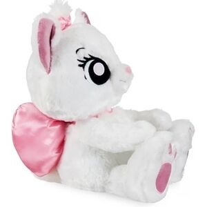 Disney White and Pink Plush Cat Toy